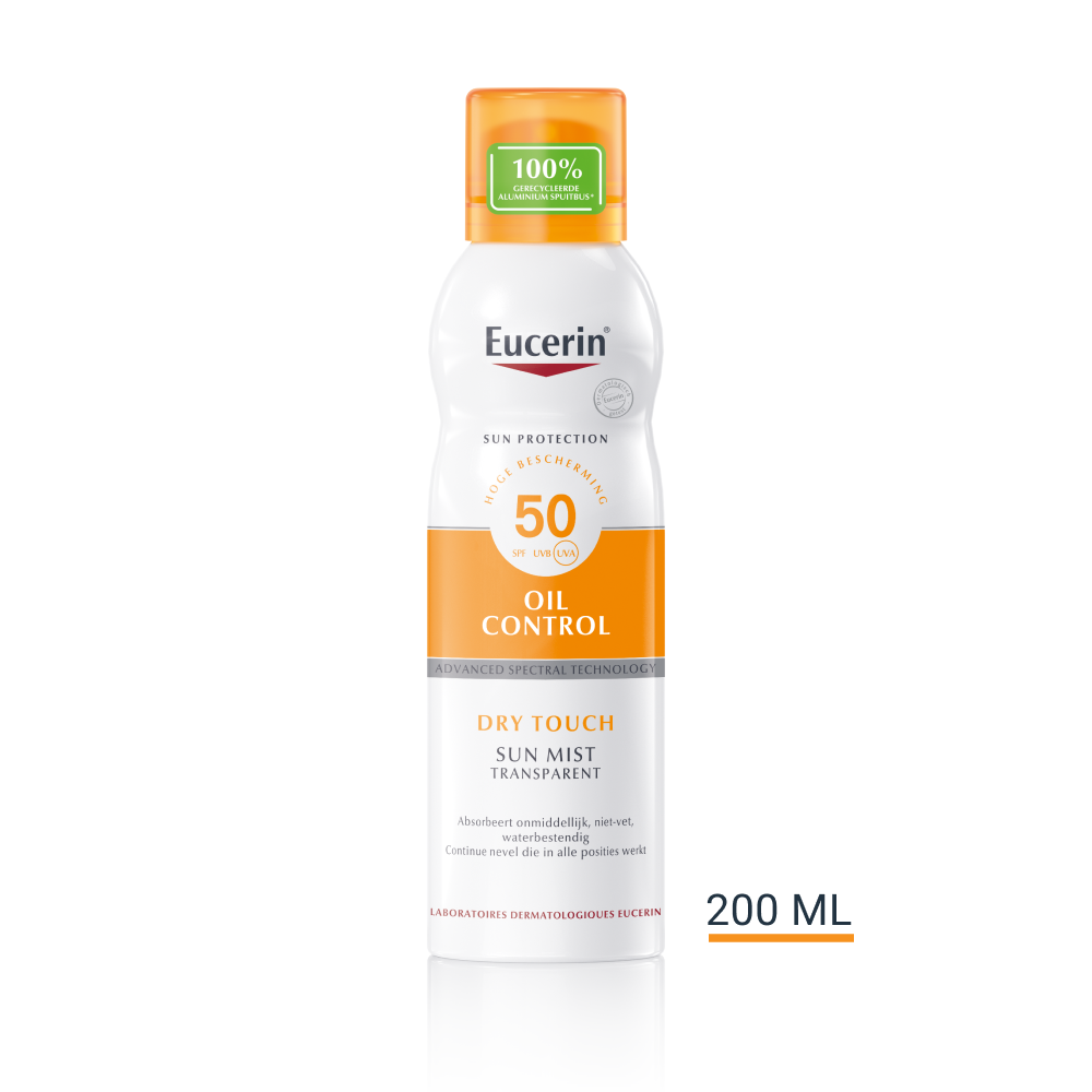 Eucerin Sun Oil Control Mist Transparent Dry Touch SPF50 200ml 